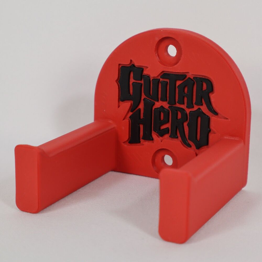 3D Printed - Universal Guitar Video Game Controller Wall Mount Bracket